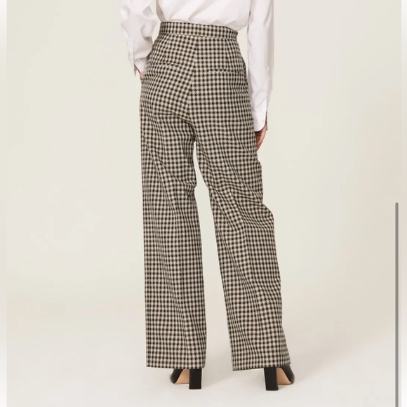 Hugo Boss Pants - Boss Hugo Boss Virgin Wool High Waisted Dress Pants Trousers Plaid Size 4